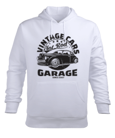 Vintage car Erkek Kapüşonlu Hoodie Sweatshirt