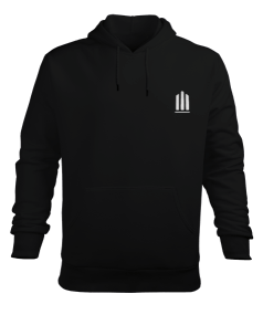 VIT-BLACK Erkek Kapüşonlu Hoodie Sweatshirt