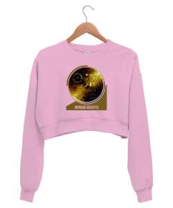 Voyager Golden CD - Altın Bilgi CDsi Pembe Kadın Crop Sweatshirt