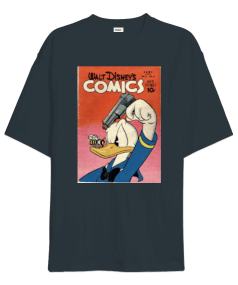 walt disney comics duffy duck Oversize Unisex Tişört