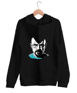 Walter White Siyah Unisex Kapşonlu Sweatshirt