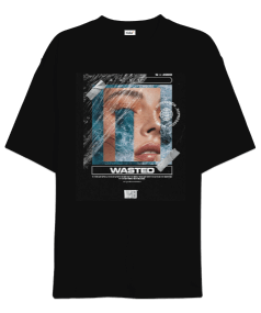 Wasted oversize unisex t-shirt Oversize Unisex Tişört