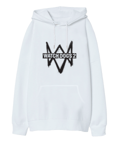 Watch Dogs Oyun Game Bilgisayar Hack Oversize Unisex Kapüşonlu Sweatshirt