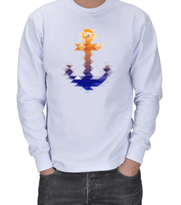 Watercolor Çapa ERKEK SWEATSHIRT