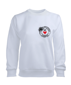 we summer beyaz kadın sweatshirt Kadın Sweatshirt