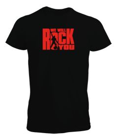 We Will Rock You Desenli T-shirt Erkek Tişört