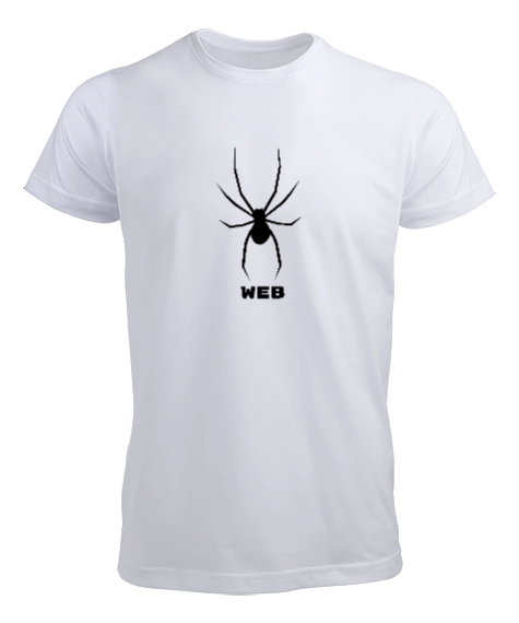 Web Spider Beyaz Erkek Tişört