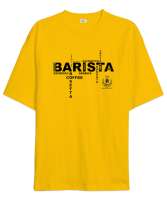 What is Barista? Sarı Oversize Unisex Tişört - Thumbnail