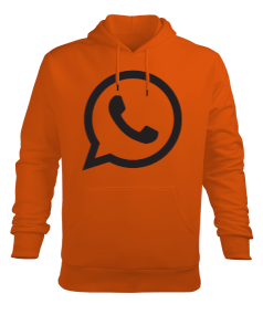 WhatsApp Logo Erkek Kapüşonlu Hoodie Sweatshirt