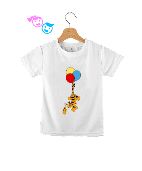 Tisho - Winnie the pooh tigger kid Beyaz Çocuk Unisex