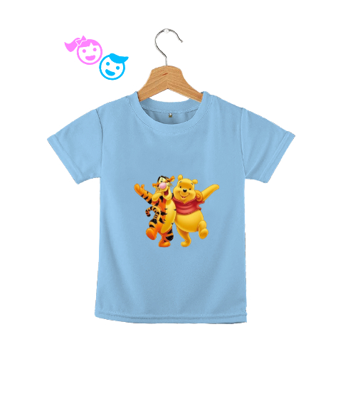 Tisho - Winnie the pooh tigger kid blue Buz Mavisi Çocuk Unisex