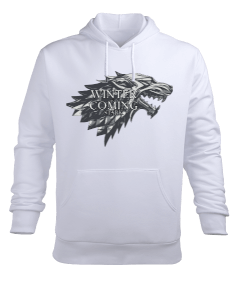 Winter coming Erkek Kapüşonlu Hoodie Sweatshirt