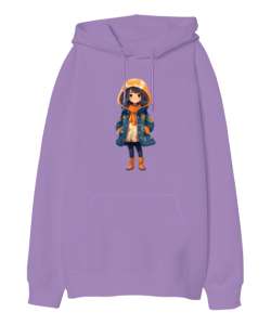 Winters Daughter Lila Oversize Unisex Kapüşonlu Sweatshirt