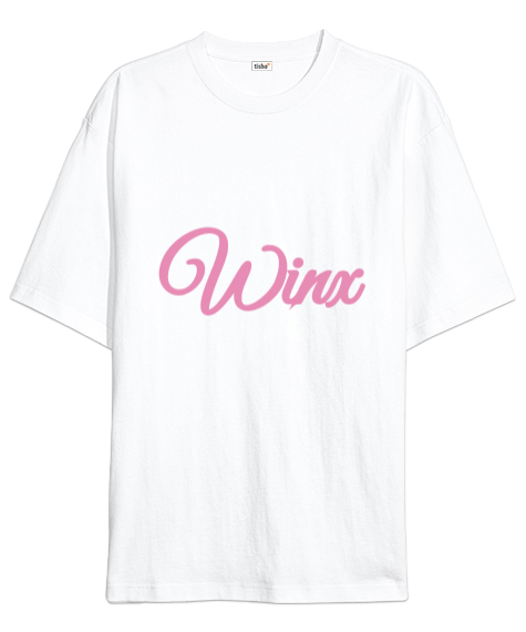 Tisho - Winx Beyaz Oversize Unisex Tişört