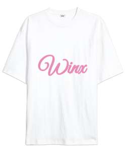 Winx Beyaz Oversize Unisex Tişört