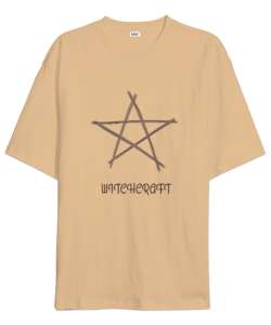 WITCHCRAFT Camel Oversize Unisex Tişört