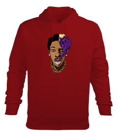 Wiz Khalifa Rapper Tasarım Baskılı Erkek Kapüşonlu Hoodie Sweatshirt