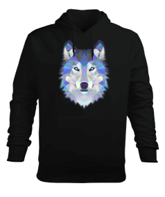 Wolf Erkek Kapüşonlu Hoodie Sweatshirt