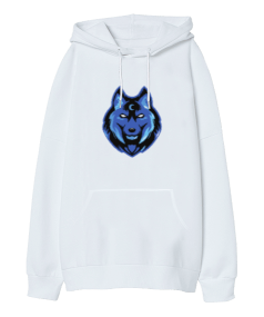 Wolf Oversize Unisex Kapüşonlu Sweatshirt