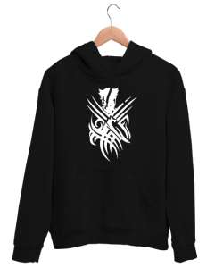 Wolverine Siyah Unisex Kapşonlu Sweatshirt