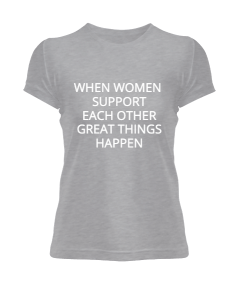 Women T Shirt with Message Kadın Tişört