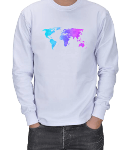 World Map ERKEK SWEATSHIRT