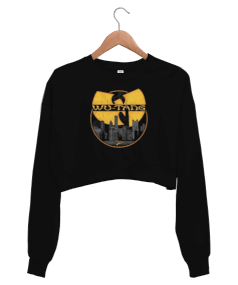 Wu-Tang Clan Rap Tasarım Baskılı Kadın Crop Sweatshirt