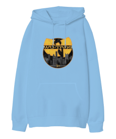 Wu-Tang Clan Rap Tasarım Baskılı Oversize Unisex Kapüşonlu Sweatshirt