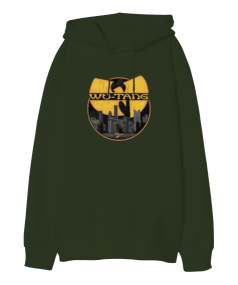 Wu-Tang Clan Rap Tasarım Baskılı Oversize Unisex Kapüşonlu Sweatshirt