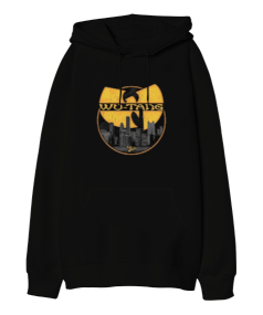 Wu-Tang Clan Rap Tasarım Baskılı Oversize Unisex Kapüşonlu Sweatshirt