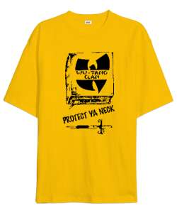 Wu-Tang ProtectYa Neck Sarı Oversize Unisex Tişört