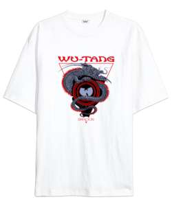 Wu-Tang Shaolin Dragon Beyaz Oversize Unisex Tişört