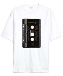 Wu-Tang tape Beyaz Oversize Unisex Tişört