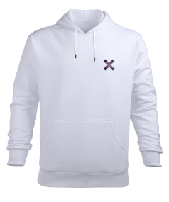 X Erkek Kapüşonlu Hoodie Sweatshirt