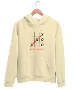 XoX Maybe Tomorrow Belki Yarın Oyuncu Özel Tasarım Krem Unisex Kapşonlu Sweatshirt