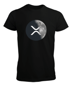 XRP to the Moon v1T Black Erkek Tişört