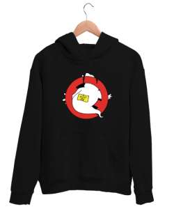 Yakala beni bust me Siyah Unisex Kapşonlu Sweatshirt