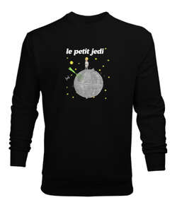 Yalnız Jedi Siyah Erkek Sweatshirt