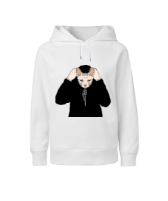 Yalnız Kedi Çocuk Unisex Hoodie Kapüşonlu