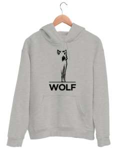 Yalnız Kurt - Wolf Gri Unisex Kapşonlu Sweatshirt