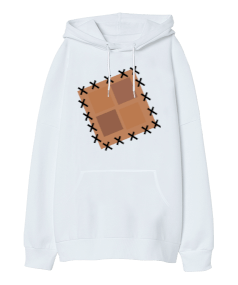 Yama Oversize Unisex Kapüşonlu Sweatshirt