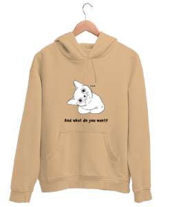 Yanii Camel Unisex Kapşonlu Sweatshirt