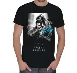 Yasuo T-Shirt Siyah Erkek Tişört