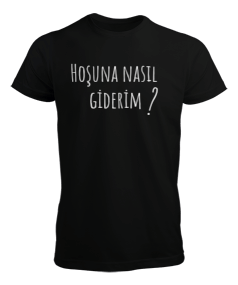 Yazı baskılı erkek t-shirt Erkek Tişört