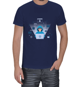 Yazılımcı, Mühendis, Hacker HD Erkek Tişört