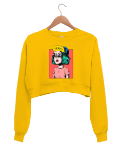 YEAH Kadın Crop Sweatshirt