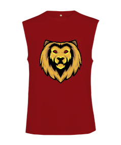 Yeleli aslan fitness motivasyon Kesik Kol Unisex Tişört