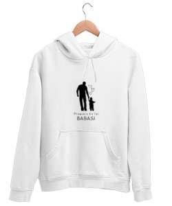 yeni nesil Beyaz Unisex Kapşonlu Sweatshirt