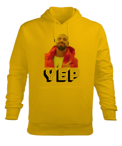 Yep/Nope Erkek Kapüşonlu Hoodie Sweatshirt