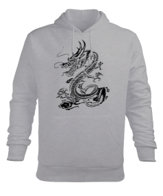 yılan Erkek Kapüşonlu Hoodie Sweatshirt